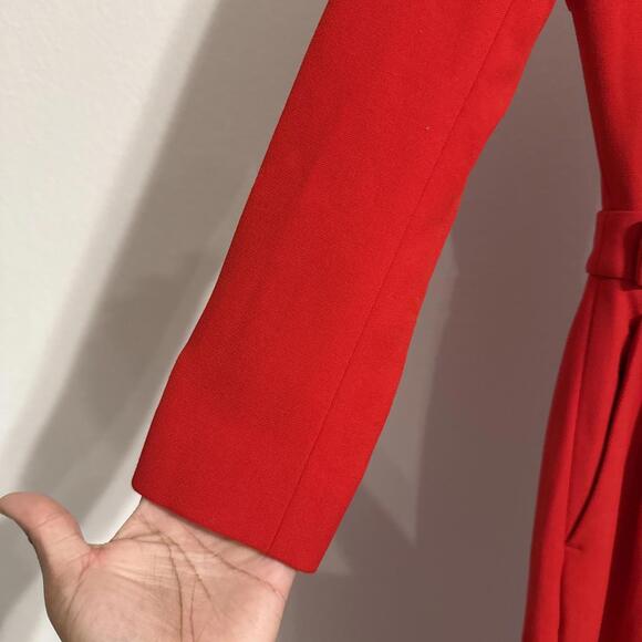 NWT $695 A.L.C. ALC Fire Engine Red Open Back “Tatum” Wide-Leg Jumpsuit - Sz 00 - Picture 6 of 13